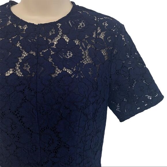 LOVER Oasis Fitted Dress In Navy - Picture 4 of 11